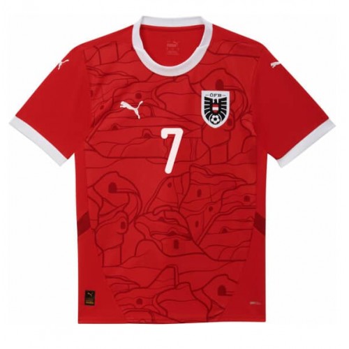Echipament fotbal Austria Marko Arnautovic #7 Tricou Acasa European 2024 maneca scurta Echipament fotbal Austria Marko Arnautovic #7 Tricou Acasa European 2024 maneca scurta